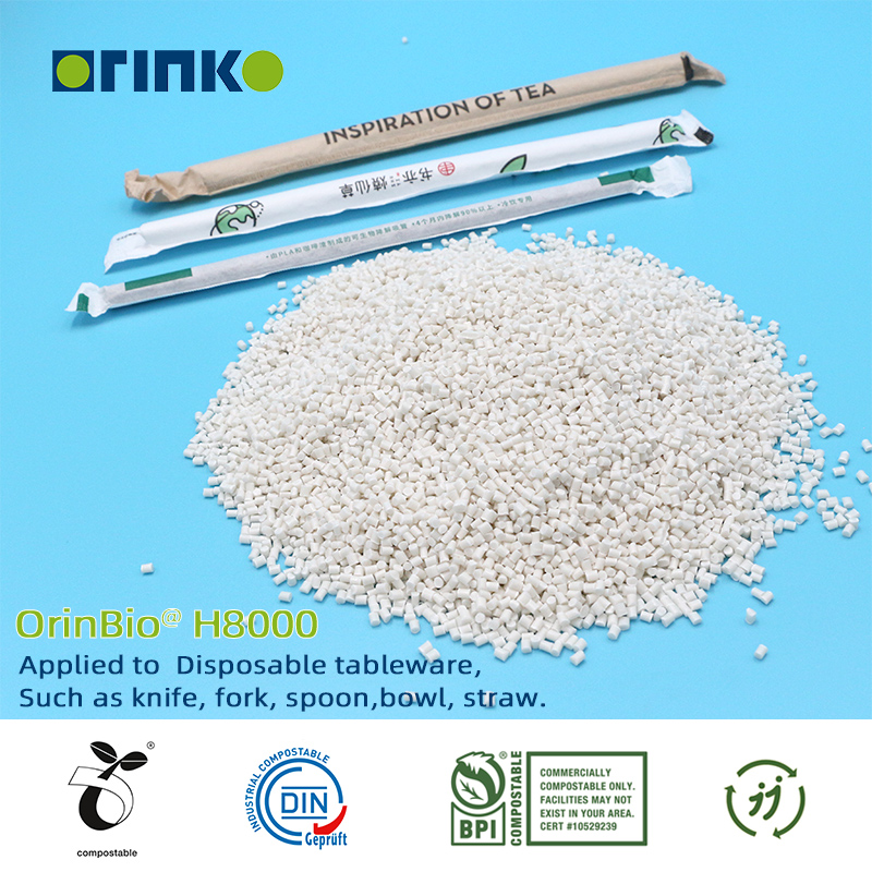 Pellets biodegradables de almidón de maíz PLA de gránulos de bioplástico PBAT para bolsas